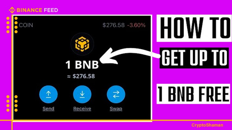 幣安節(jié)日季免費領取1個BNB