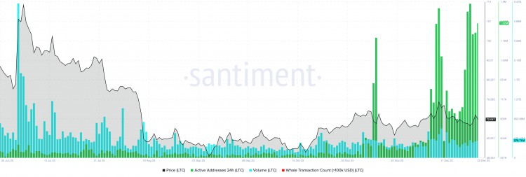 圣誕節(jié)期間最有可能上漲的四種加密貨幣LTCSTORJILVDYDX