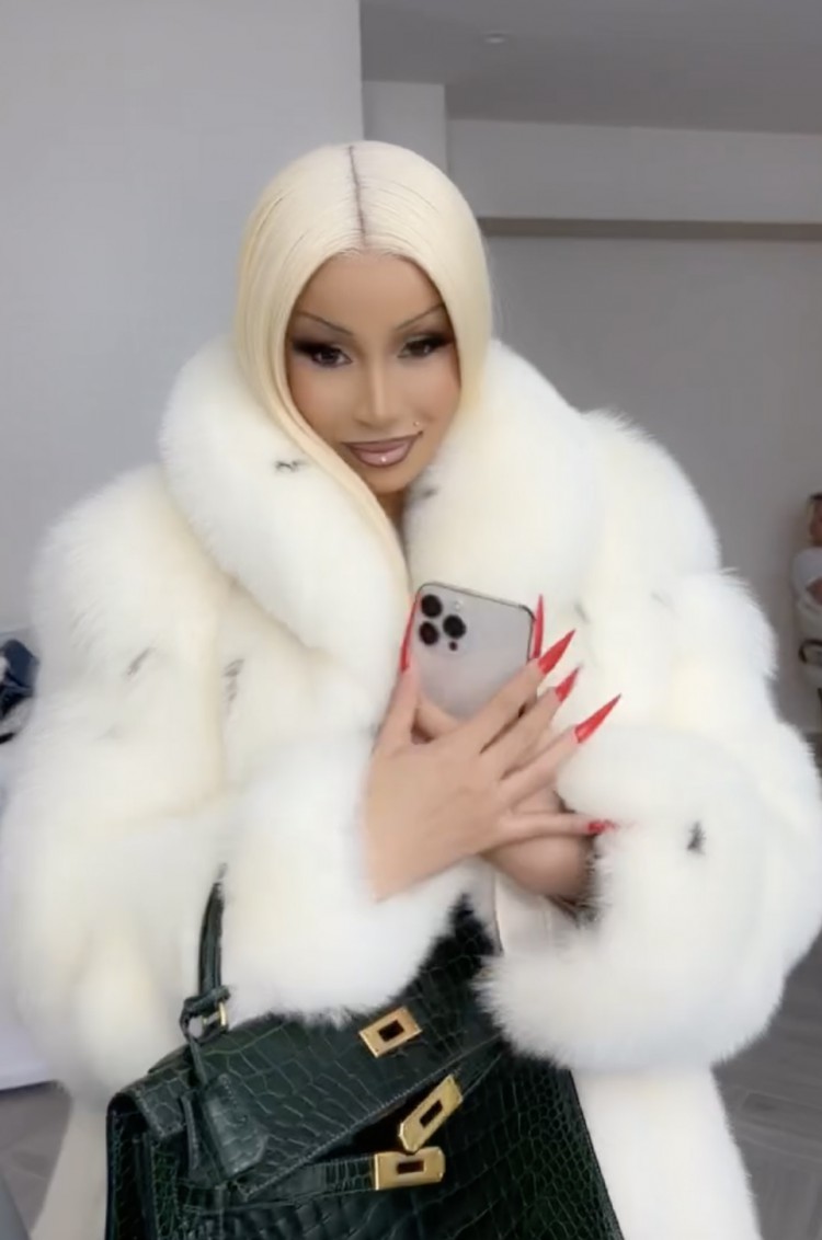 在粉絲們比較CARDIB和NICKIMINAJ的冬季服裝后CARDIB開始咒罵