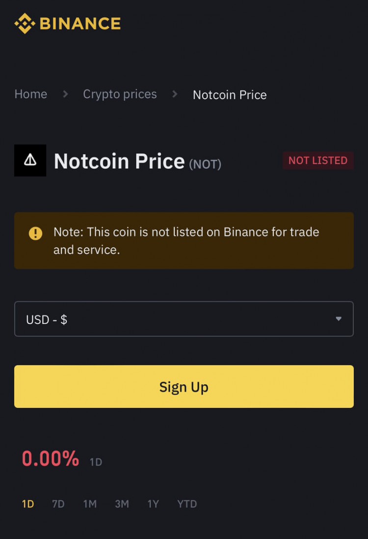 NOTCOIN: Potential Listing on Binance? No Confirma