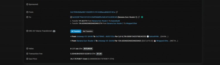 交易員3小時賺700萬美元使用TELEGRAM機器人BANANAGUN取得巨額利潤創(chuàng)紀錄