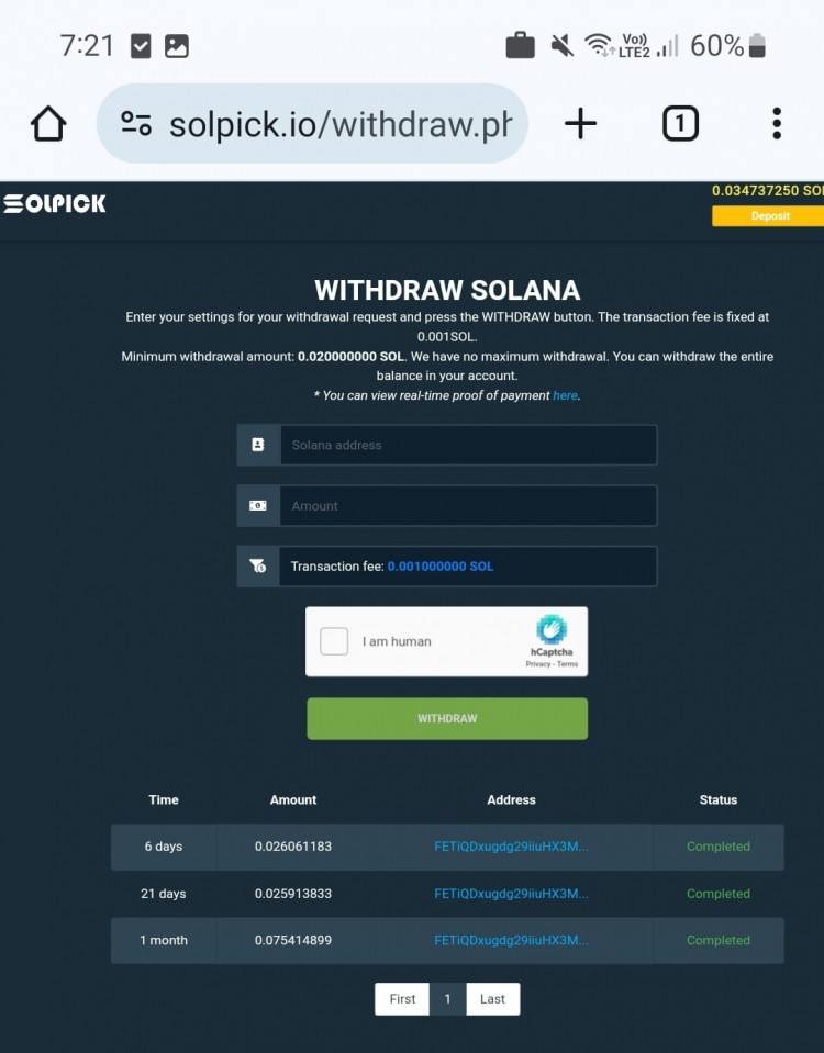 SOLANA無押金免費幣