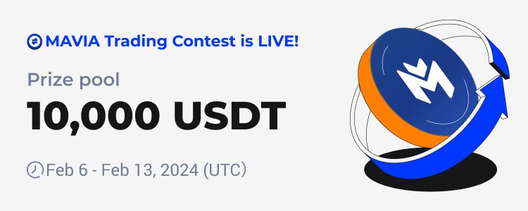 交易瓜分10000USDTHTX將于2024年2月6日啟動(dòng)MAVIA現(xiàn)貨杠桿交易大賽