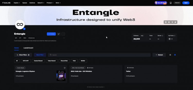 ENTANGLE將成為第一季度最大的免費(fèi)空投快照未拍攝投身于