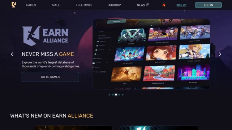 [斯科特]Earn Alliance 拓展其 Web3 游戲的游戲發(fā)現(xiàn)平臺(tái)