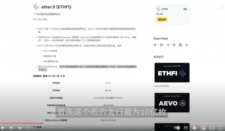 巨鯨出手幣安上線的ETHFI有點猛啊未來前景如何也許超乎你的相信有多少可以入手孫宇晨干了50億進去即將到來