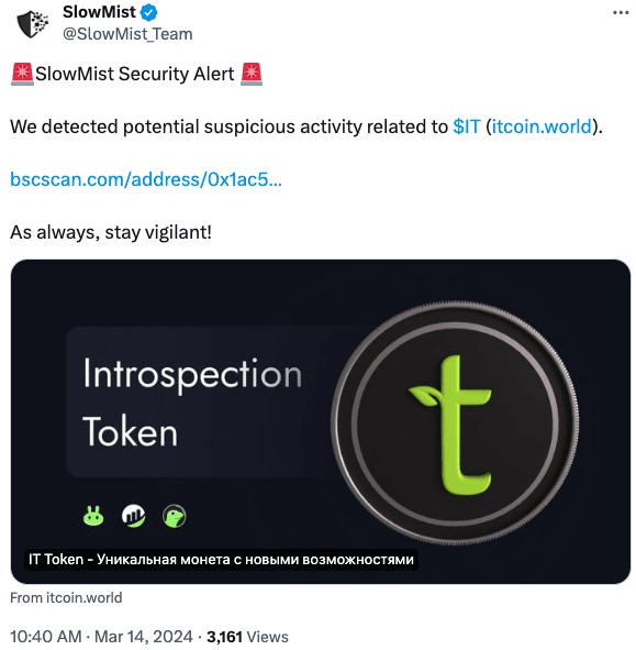 Review???Analysis of IT token hacking