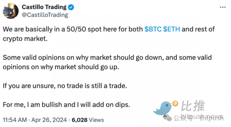 BTC震蕩走勢或?qū)⒊掷m(xù)3到6個月