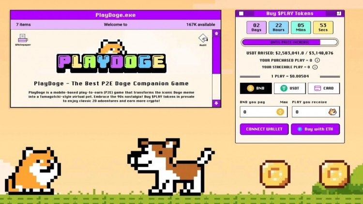 PLAYDOGEMEMECOIN在預(yù)售開始的10