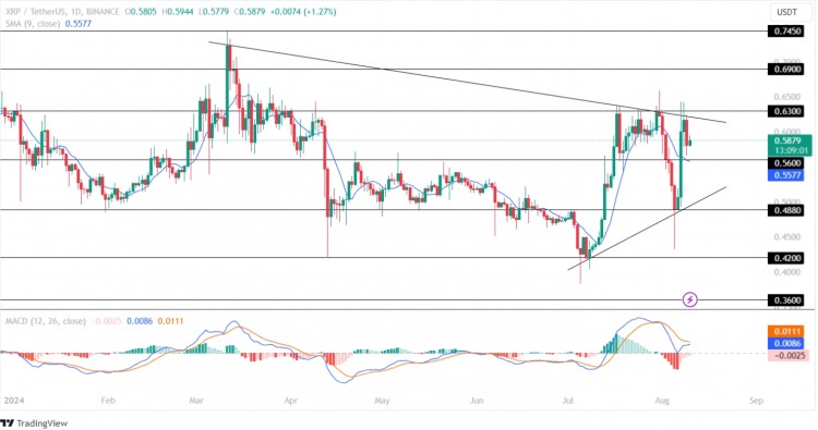 瑞波幣XRP價(jià)格分析
