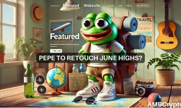 PEPE能否很快重回6月高點價格圖表表明隨著市場狀況變得有些看漲PEPE在過去2
