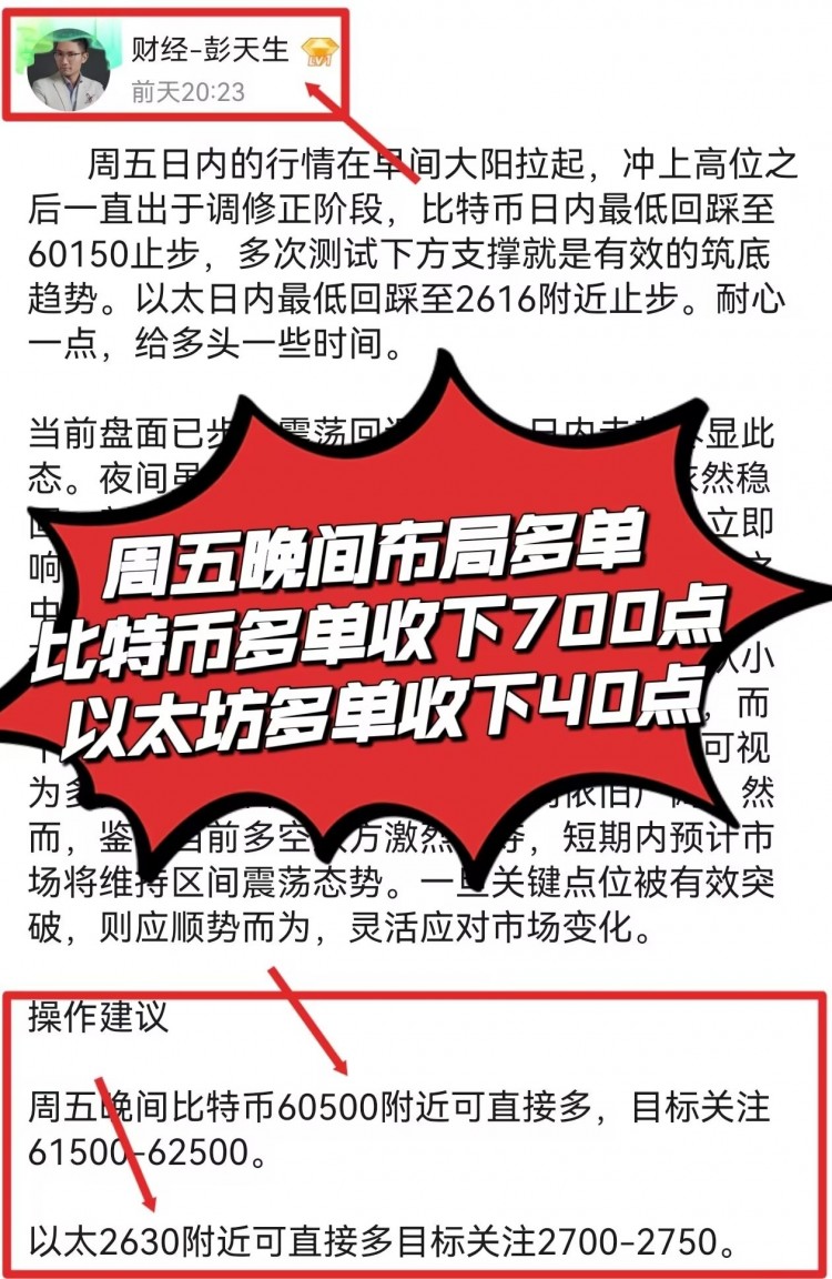 彭天生周一早間比特幣以太坊操作建議新的一周大家早上好比特幣在昨日午后稍晚時段